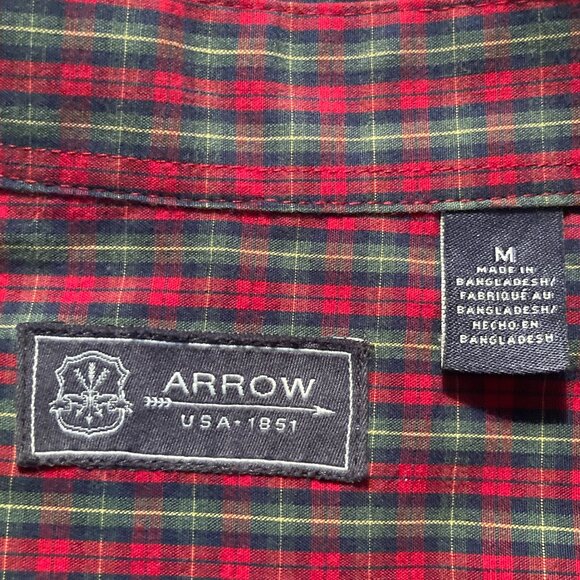 Mens Medium Arrow Casual Dress Shirt - Picture 3 of 8